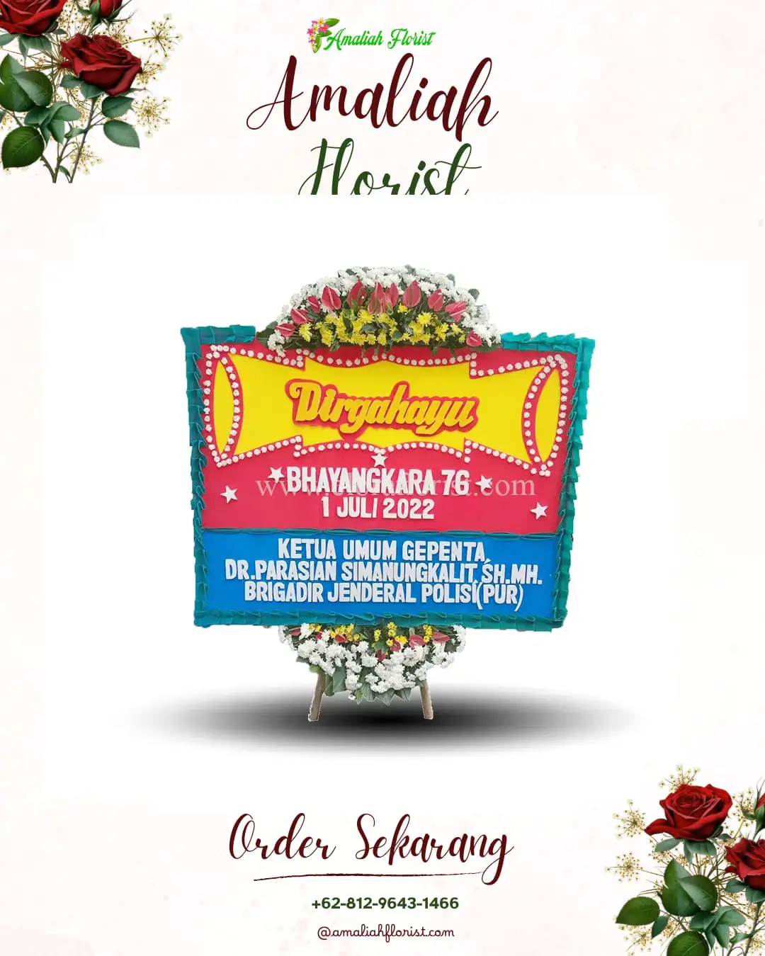 Papan Bunga HUT Ulang Tahun Blangpegayon